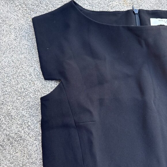 MM LaFleur Sarah Dress Womens 2 Black Minimal Office Business Career Sheath - Picture 3 of 13